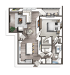 1 Bedroom 1 Bath Axel Row